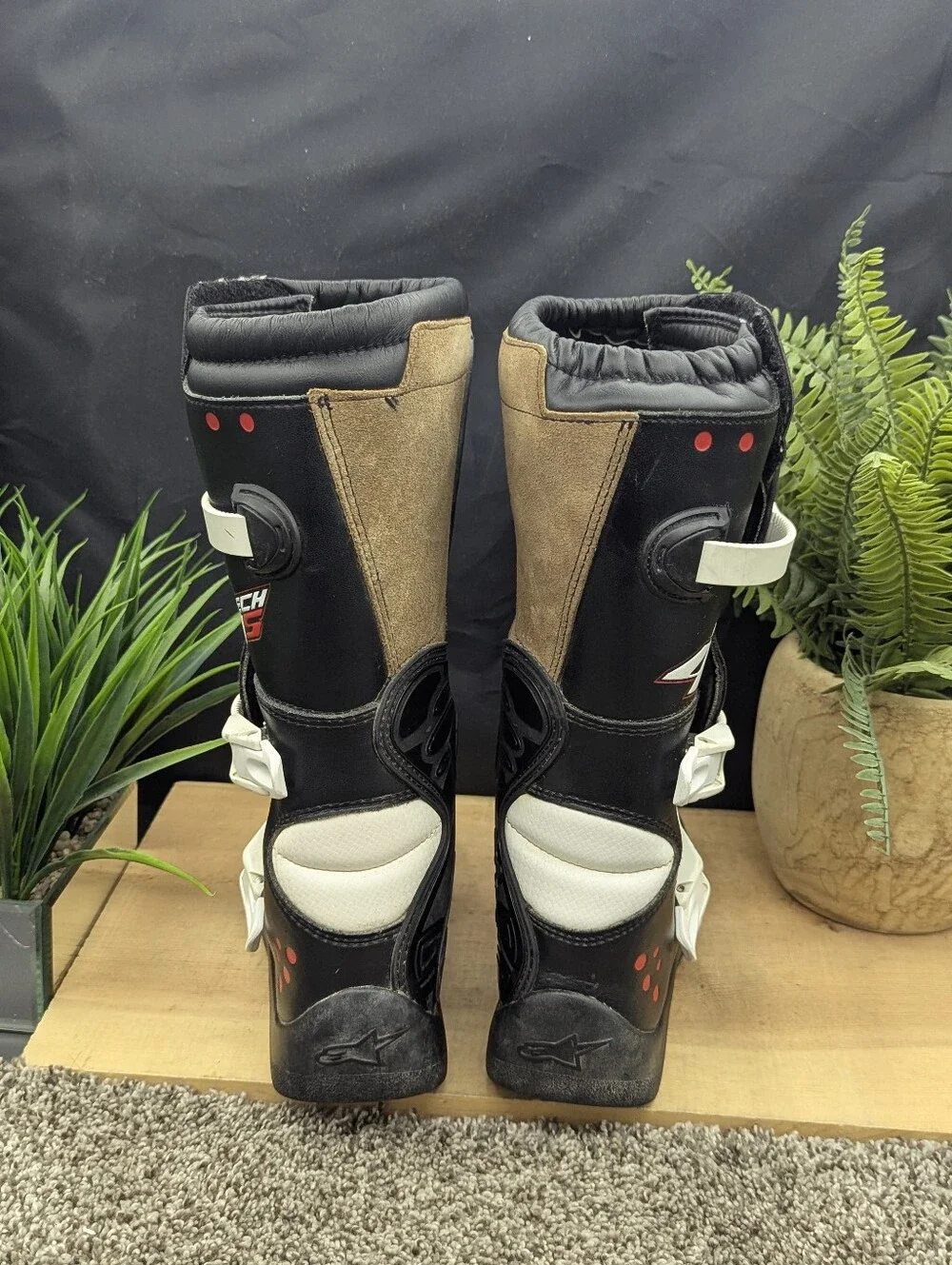 Alpinestars Tech 4 Motocross Boots Youth/Mens Size 6 Racing ATV Motorcycle